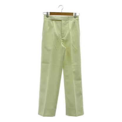Celine - Phoebe Period Polyester Cotton 2-tuck Slacks Pants - 34 - Ivory -