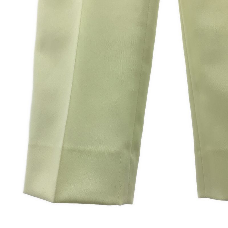 Celine - Phoebe Period Polyester Cotton 2-tuck Slacks Pants - 34 - Ivory -