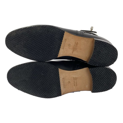 Hermes NEO Kelly Leather Short Boots - 38 - Black - Women's