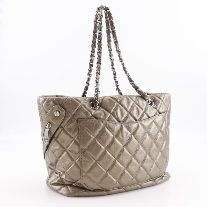 Chanel Cotton Club Cambon Line A34318 Leather Gold Ladies Tote Bag