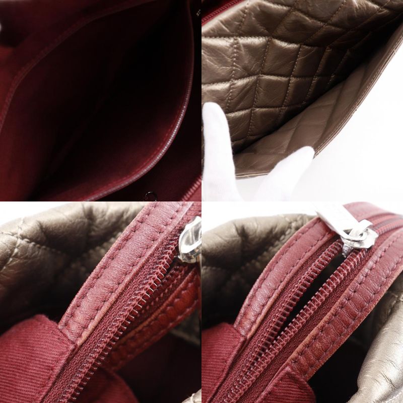 Chanel Cotton Club Cambon Line A34318 Leather Gold Ladies Tote Bag