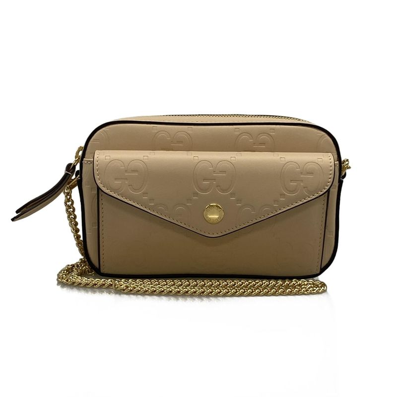 Gucci Shoulder Bag Beautiful GG Mini Shoulder Bag 781554 Beige Mini Bag/chain