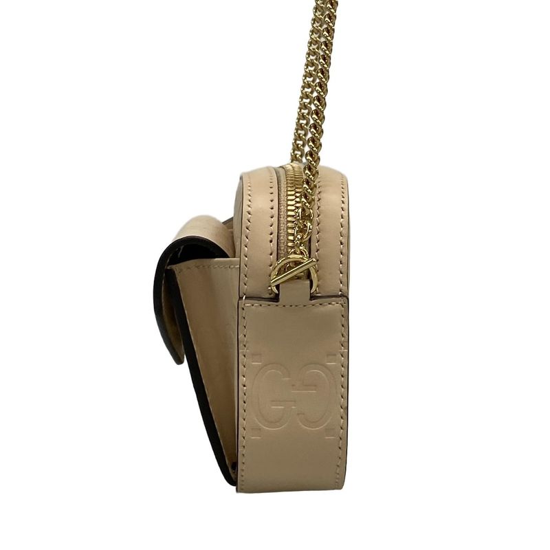 Gucci Shoulder Bag Beautiful GG Mini Shoulder Bag 781554 Beige Mini Bag/chain