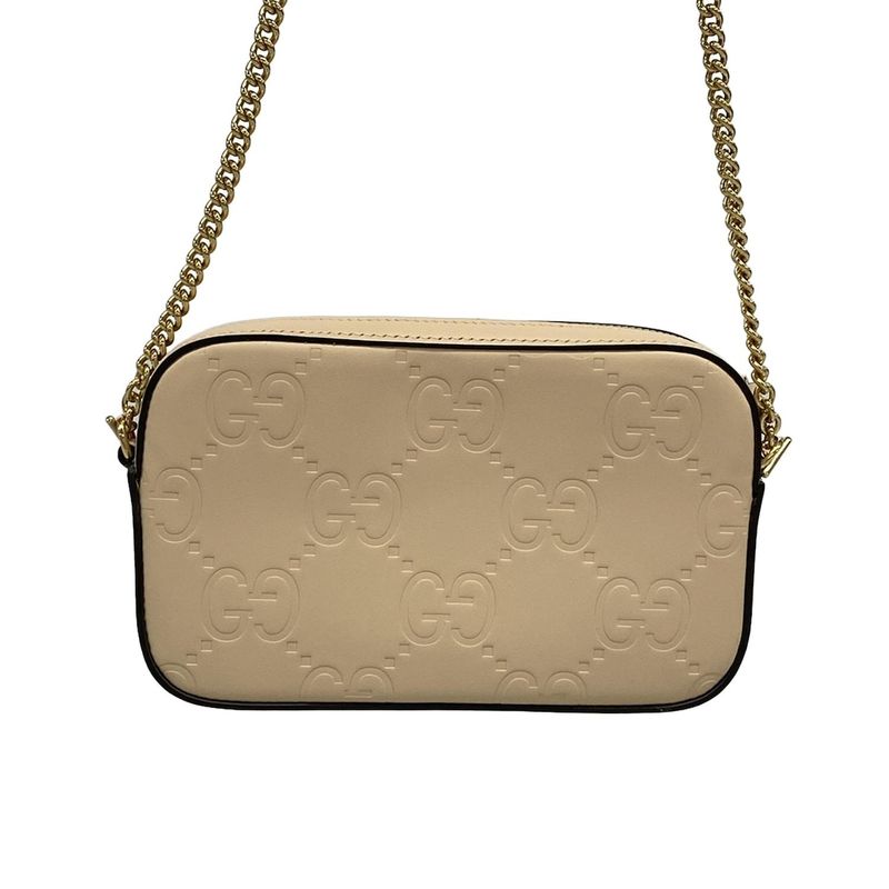 Gucci Shoulder Bag Beautiful GG Mini Shoulder Bag 781554 Beige Mini Bag/chain