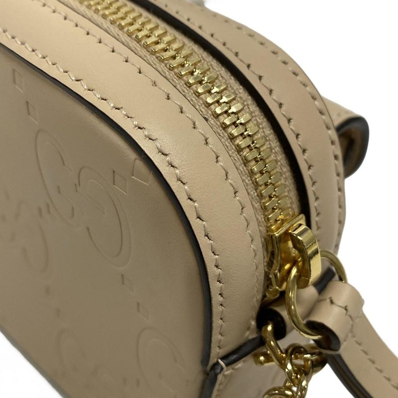 Gucci Shoulder Bag Beautiful GG Mini Shoulder Bag 781554 Beige Mini Bag/chain