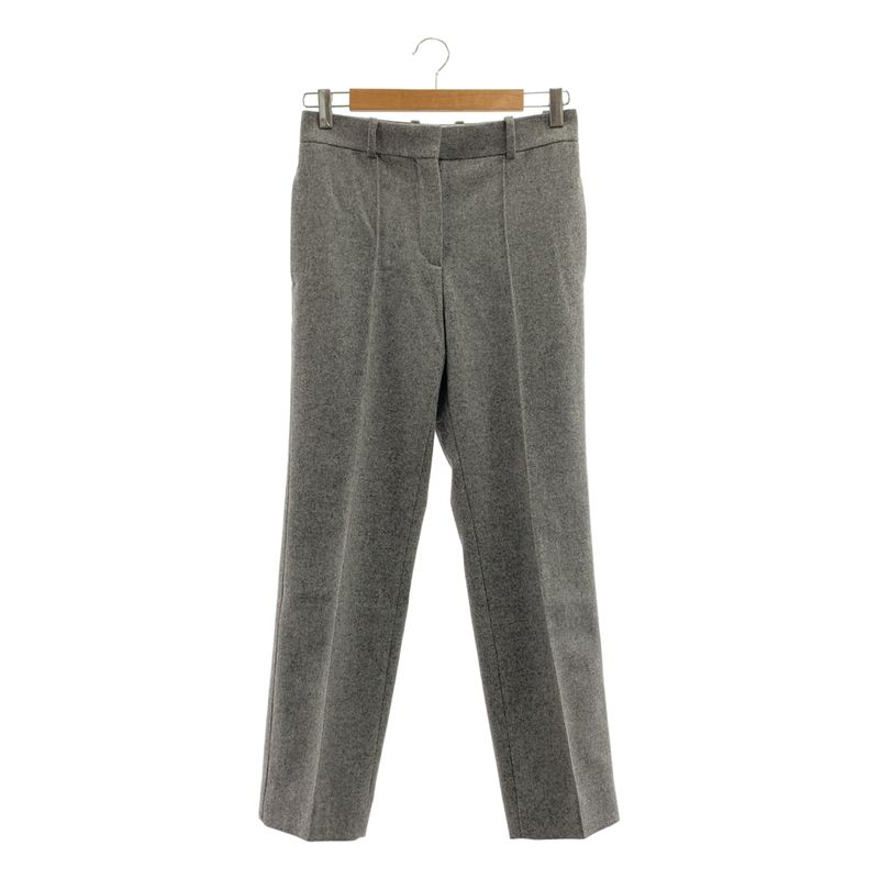 Celine - Phoebe Period Merino Wool Center Press Slacks Pants - 34 - Grey -