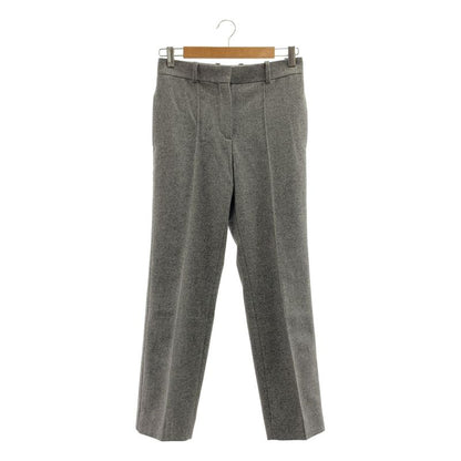 Celine - Phoebe Period Merino Wool Center Press Slacks Pants - 34 - Grey -