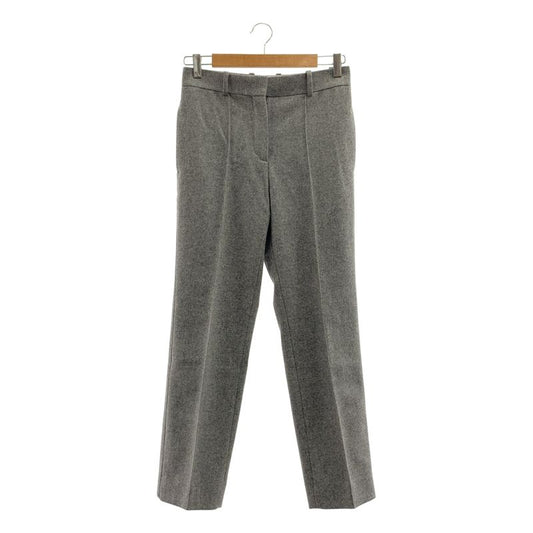 Celine - Phoebe Period Merino Wool Center Press Slacks Pants - 34 - Grey -