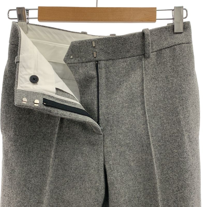 Celine - Phoebe Period Merino Wool Center Press Slacks Pants - 34 - Grey -