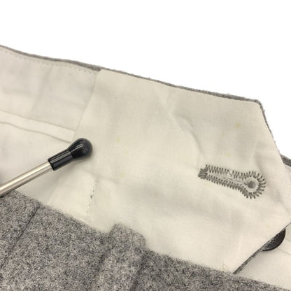 Celine - Phoebe Period Merino Wool Center Press Slacks Pants - 34 - Grey -