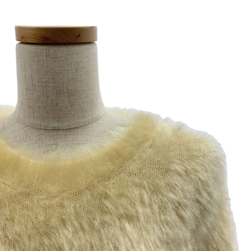 Celine By Phoebe Philo Phoebe Shaggy Knit Dress - XS - Yellow - Women's