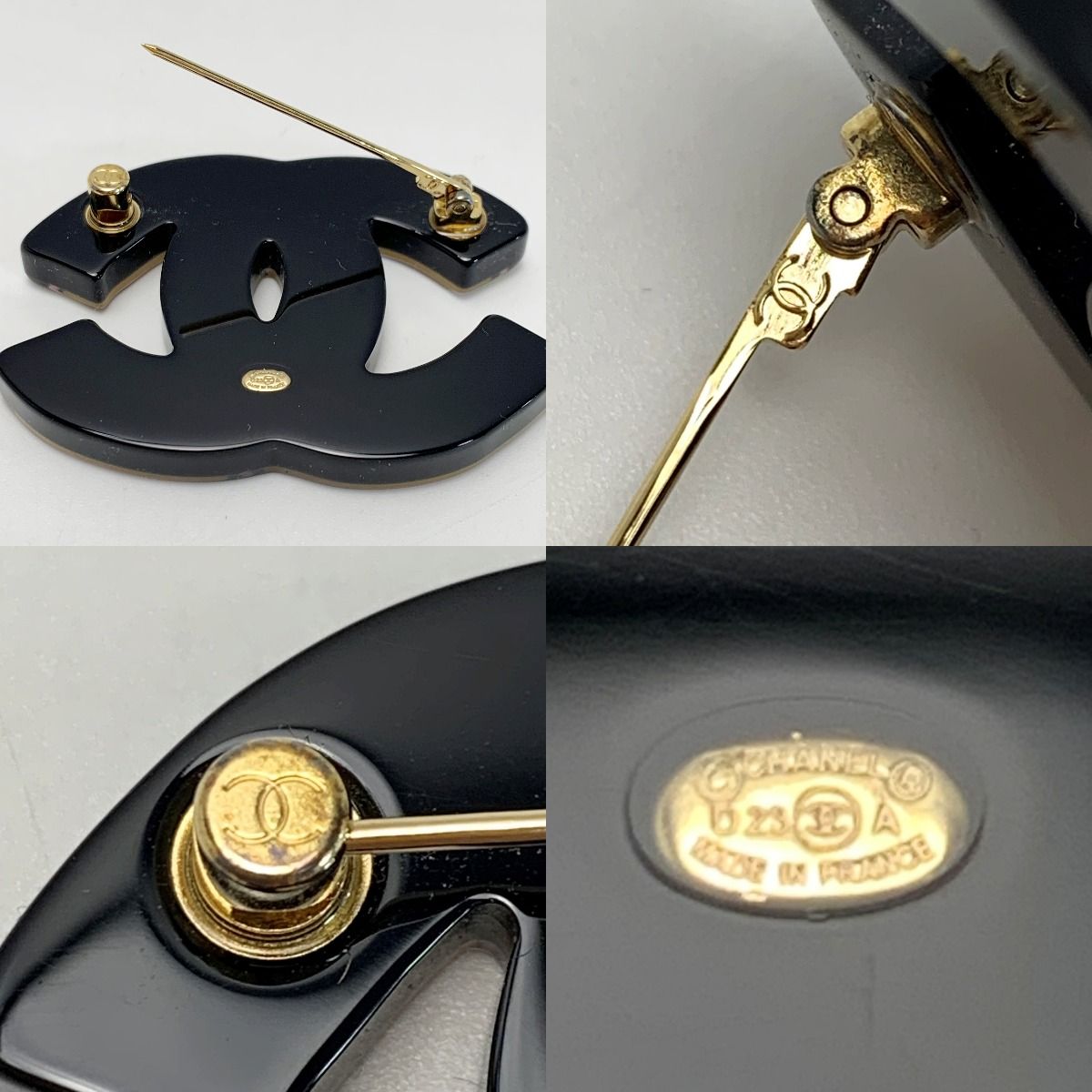 Chanel Handwritten Coco Mark D23a Yellow X Pink Jewelry Accessories Brooch