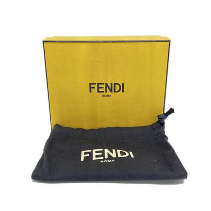 Fendi Shoulder Bag Micro Flat Baguette 7m0311 Yellow Mini Bag Leather
