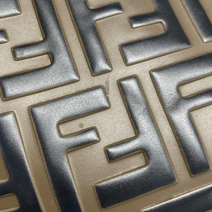 Fendi Shoulder Bag Mon Trezor 8bt298 Brown X Black X Red FF Logo/shape Pressed/d