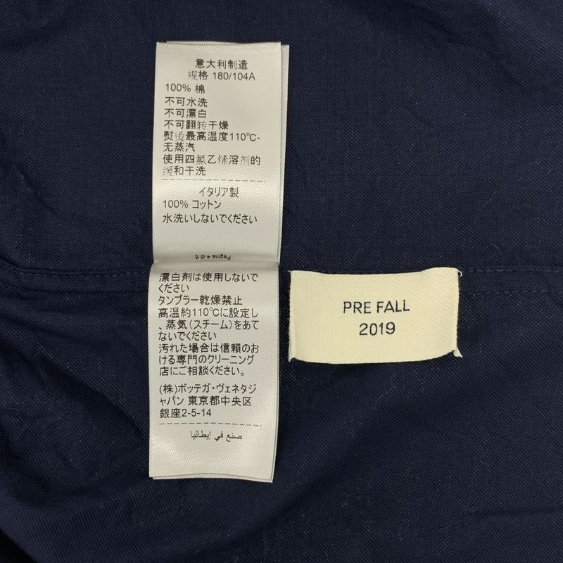 Bottega Veneta | 2019aw | Cotton Military Shirt | 41 16 | Navy | Men's