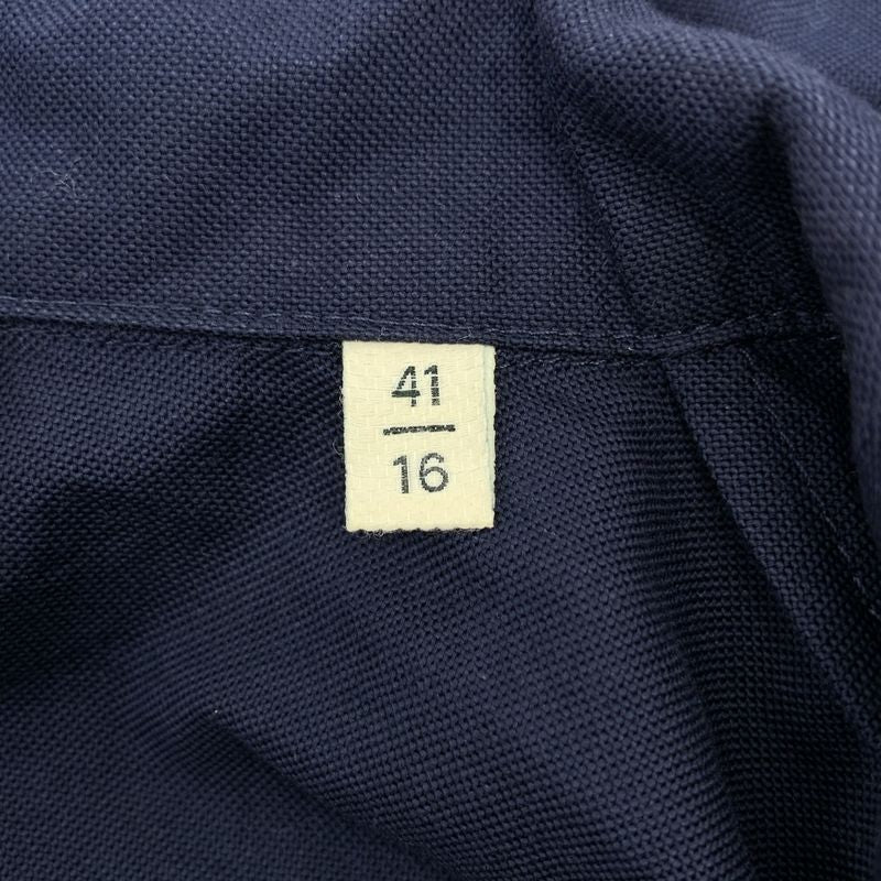 Bottega Veneta | 2019aw | Cotton Military Shirt | 41 16 | Navy | Men's