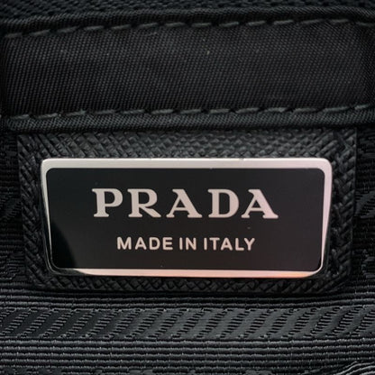 Prada - 2vd034 Pattina Re-nylon Nylon Saffiano Leather Shoulder Bag - Black -