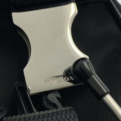 Prada - 2vd034 Pattina Re-nylon Nylon Saffiano Leather Shoulder Bag - Black -