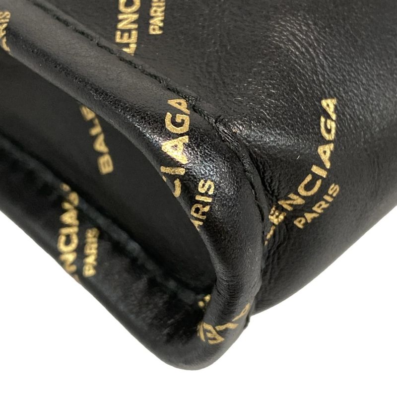 Balenciaga Shoulder Bag Beauty - 452460 Black And Gold Detachable Strap / Mini