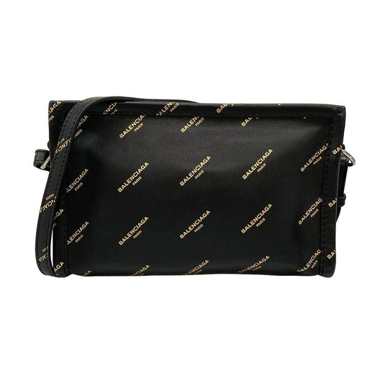 Balenciaga Shoulder Bag Beauty - 452460 Black And Gold Detachable Strap / Mini