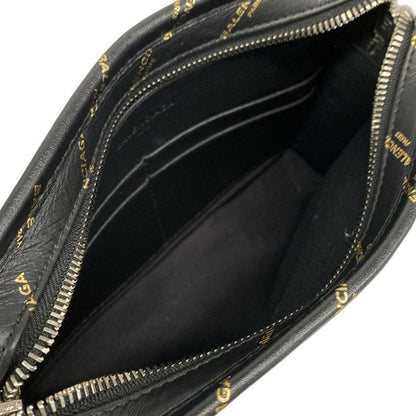 Balenciaga Shoulder Bag Beauty - 452460 Black And Gold Detachable Strap / Mini