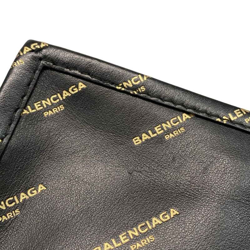 Balenciaga Shoulder Bag Beauty - 452460 Black And Gold Detachable Strap / Mini