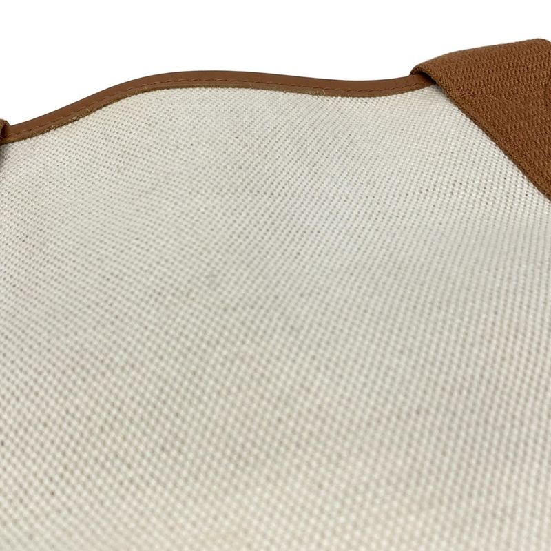 Balenciaga Tote Bag Navy Cabas Su XS 390346 Ivory And Brown Leather