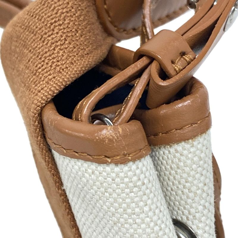 Balenciaga Tote Bag Navy Cabas Su XS 390346 Ivory And Brown Leather