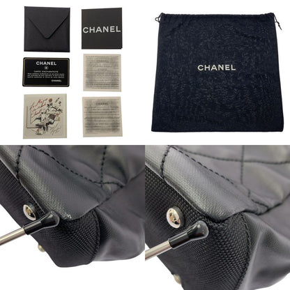 Chanel - Paris Biavits PM Coco Mark PVC Leather Tote Bag - Black - Women's