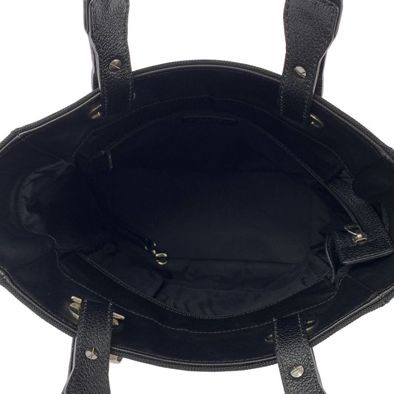 Chanel - Paris Biavits PM Coco Mark PVC Leather Tote Bag - Black - Women's