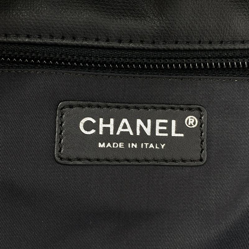 Chanel - Paris Biavits PM Coco Mark PVC Leather Tote Bag - Black - Women's