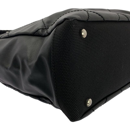 Chanel - Paris Biavits PM Coco Mark PVC Leather Tote Bag - Black - Women's