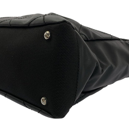 Chanel - Paris Biavits PM Coco Mark PVC Leather Tote Bag - Black - Women's