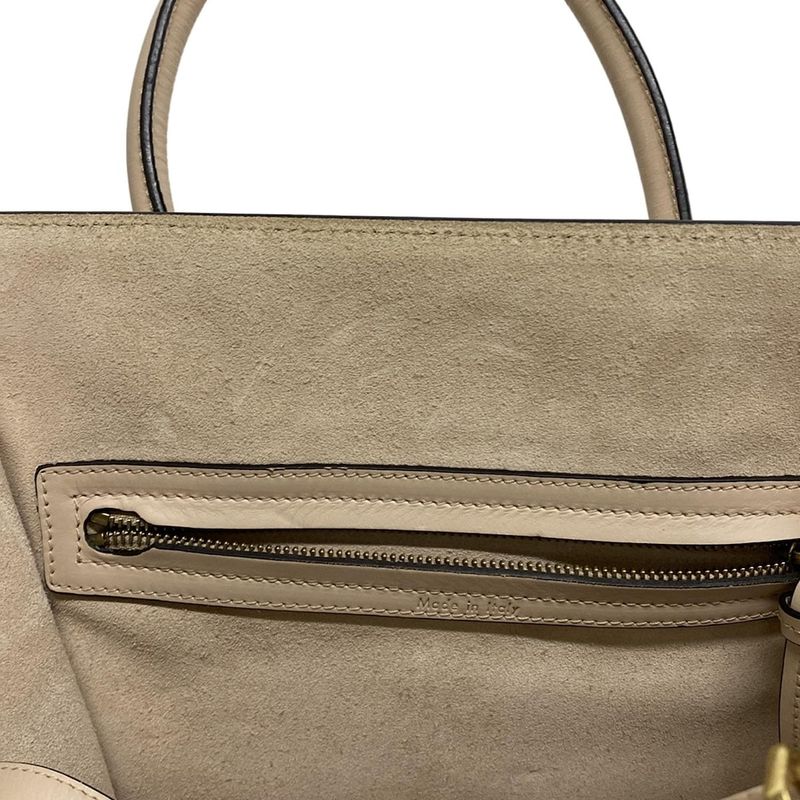 Celine Tote Bag Luggage Small Square Phantom 169953lcd.02pd Beige Leather