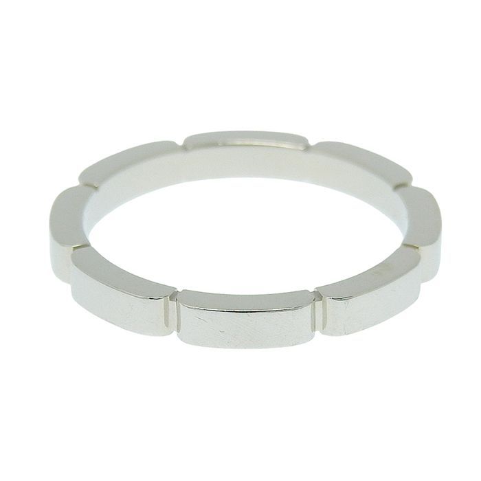 Cartier Mayon Panthère Ring 18K White Gold 750 White Gold #58 Equivalent To