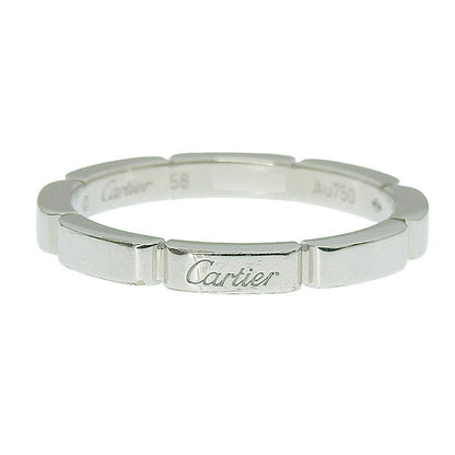 Cartier Mayon Panthère Ring 18K White Gold 750 White Gold #58 Equivalent To