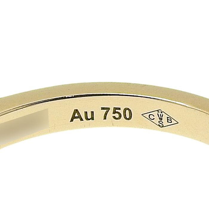 Cartier Solitaire Diamond Ring 18K Pink Gold 750 Pink Gold Diamond #50 Equivalen