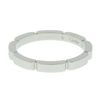 Cartier Mayon Panthère Ring 18K White Gold 750 White Gold #58 Equivalent To