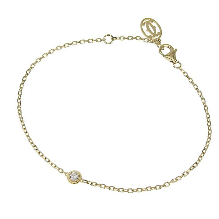 Cartier D'amour Diamond Bracelet SM 18K Yellow Gold 750 Yellow Gold Diamond