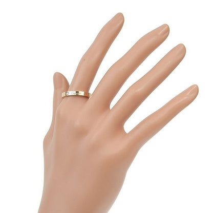 Cartier C De Cartier Engraved 1P Diamond Ring 18K Pink Gold 750 Pink Gold