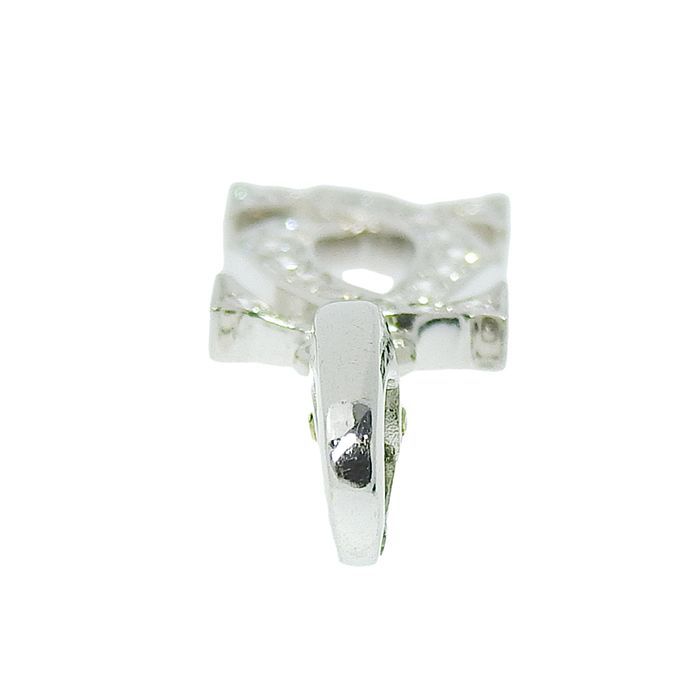 Cartier 2ccharm Diamond Pendant Top 18K White Gold 750 White Gold Diamond Charm