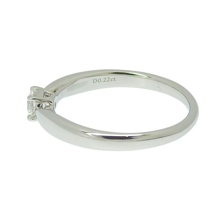 Tiffany & Co Harmony Solitaire Diamond Ring Pt950 Platinum Diamond 0.22ct No 11