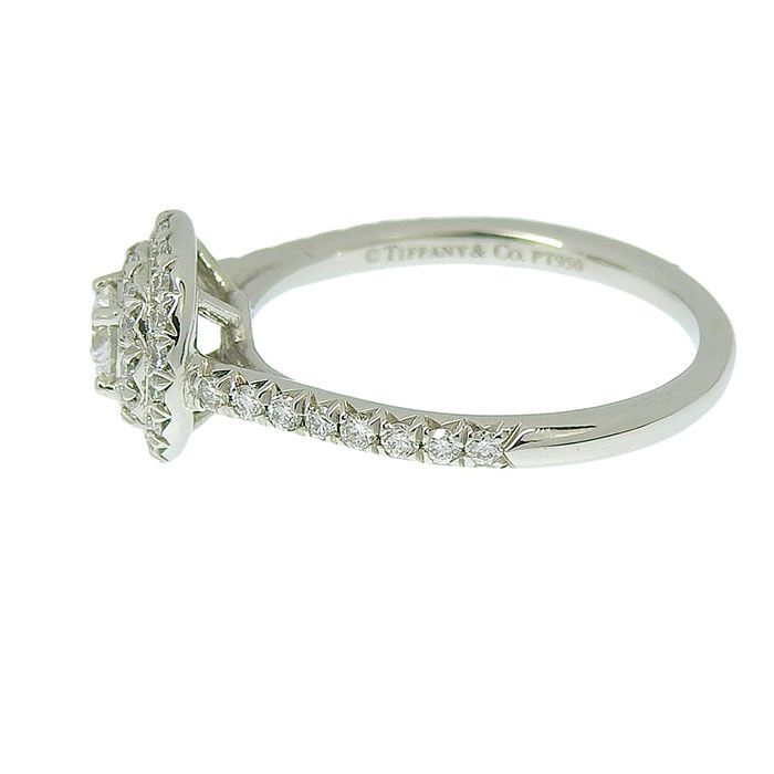 Tiffany & Co Soleste Diamond Ring Pt950 Platinum Diamond Approx Size 8.5 Ring