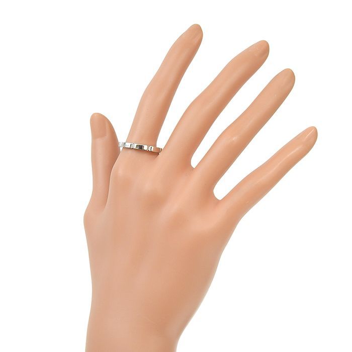 Cartier Mayon Panthère Ring 18K White Gold 750 White Gold #58 Equivalent To