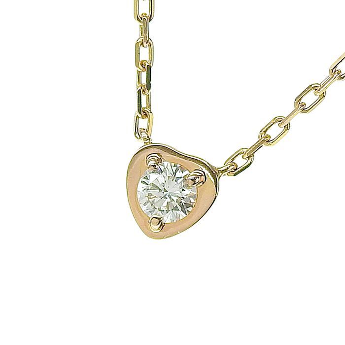 Cartier Diamants Léger Heart Diamond Necklace B7059400 18K Pink Gold 750 Pink