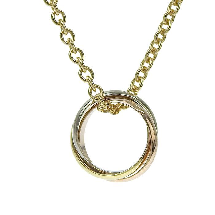 Cartier Trinity Necklace 18K Yellow Gold 18K White Gold 18K Pink Gold 750