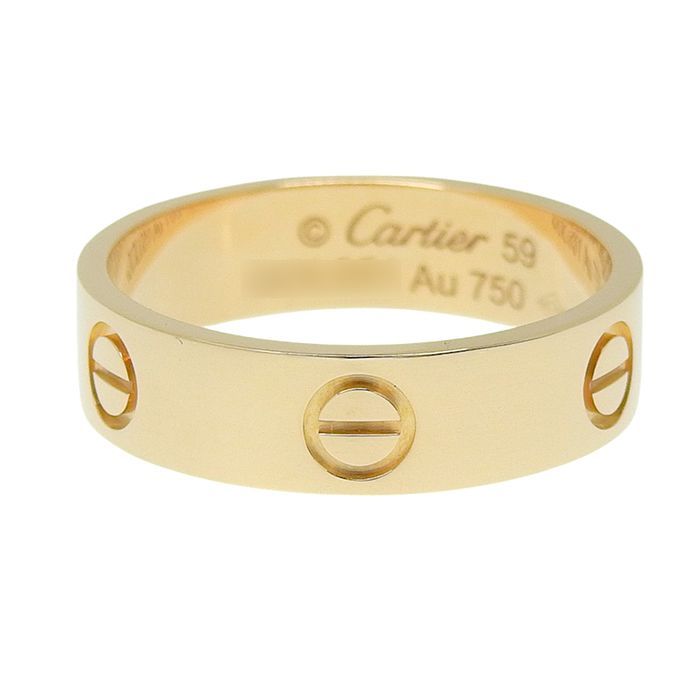 Cartier Love Ring Classic Model 18K Pink Gold 750 Pink Gold #59 Approx 19