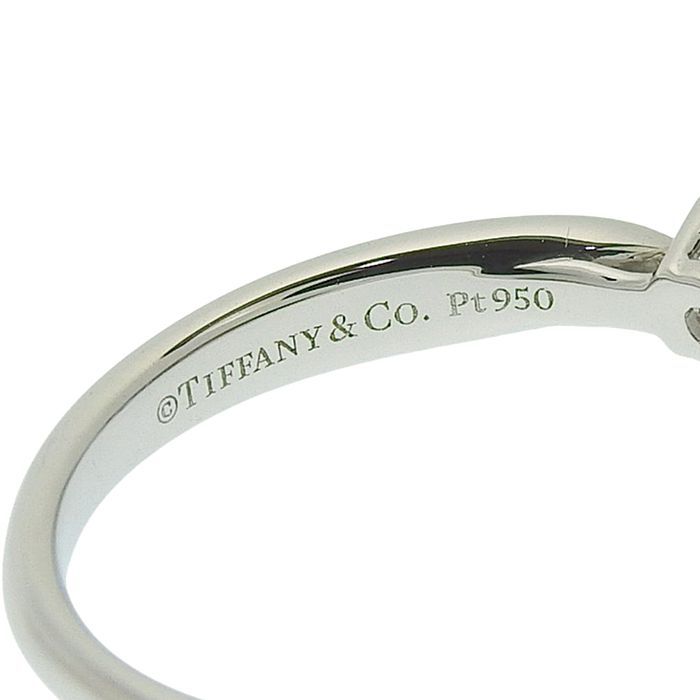 Tiffany & Co Harmony Solitaire Diamond Ring Pt950 Platinum Diamond 0.22ct No 11