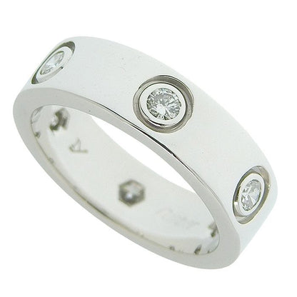 Cartier Love 6P Diamond Ring B4026050 18K White Gold 750 White Gold Diamond #50