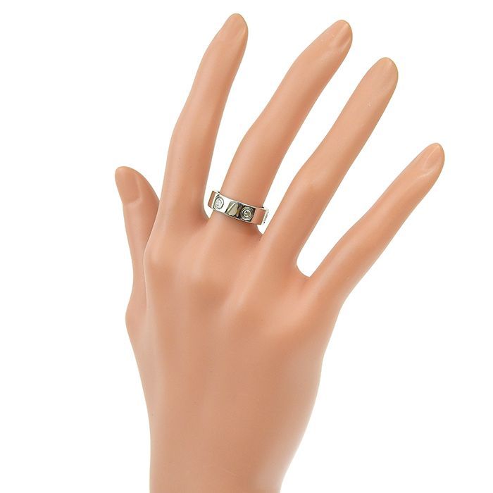 Cartier Love 6P Diamond Ring B4026050 18K White Gold 750 White Gold Diamond #50